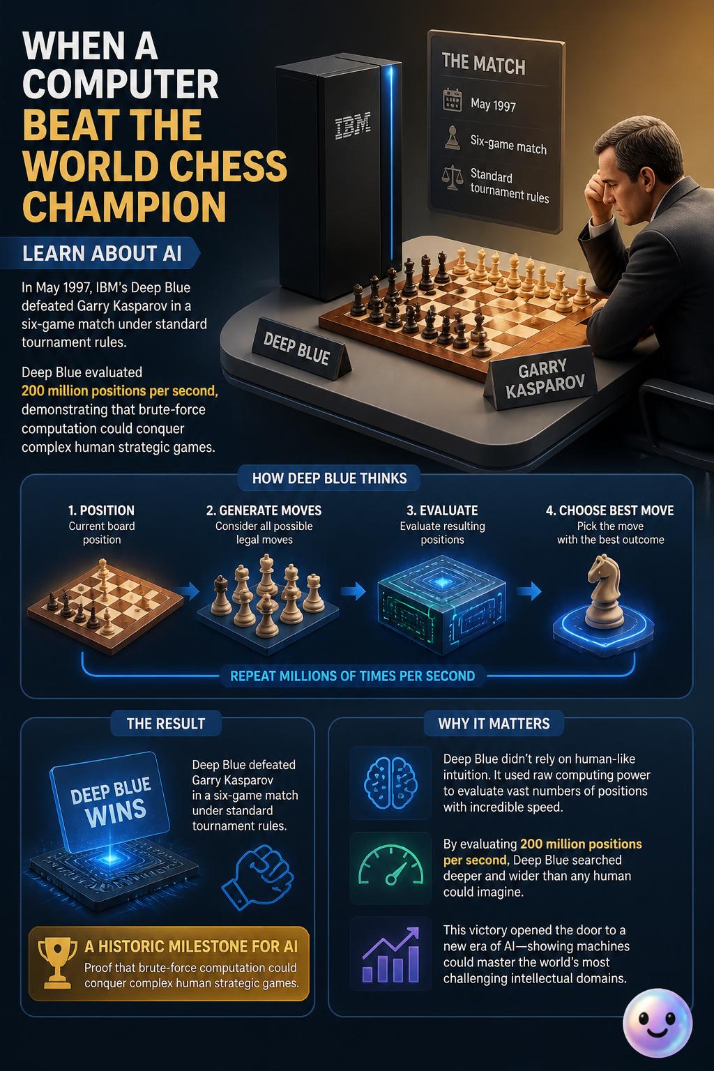When a computer beat the world chess champion