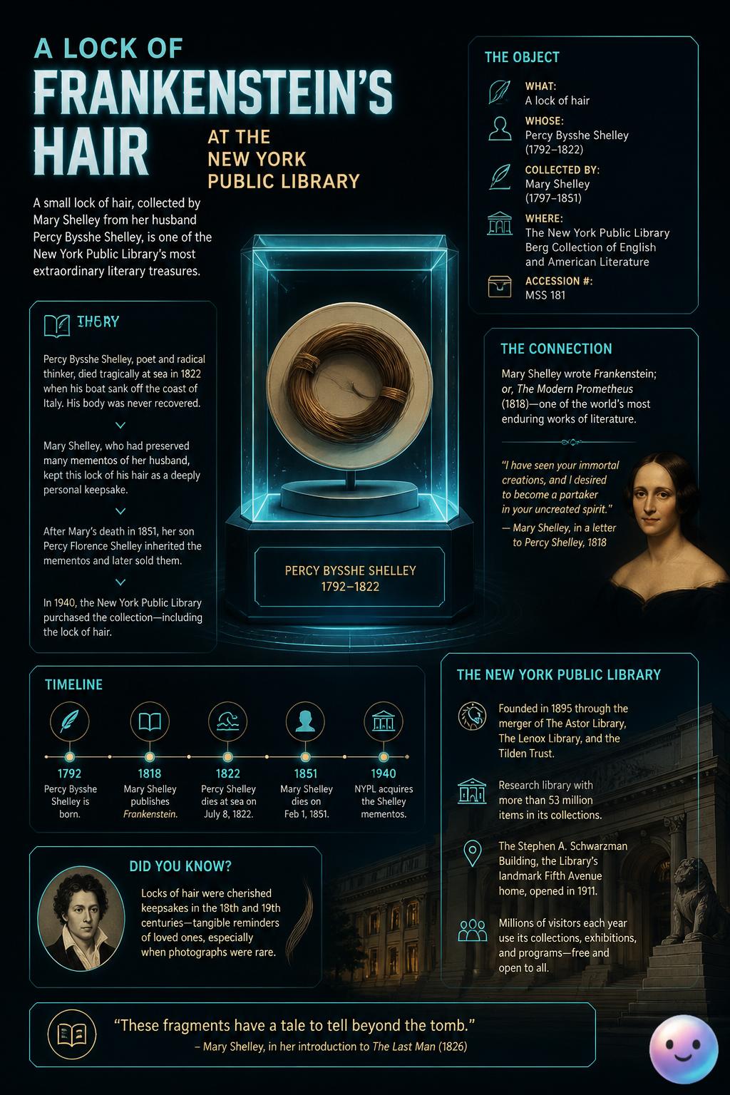 A lock of Frankenstein's hair