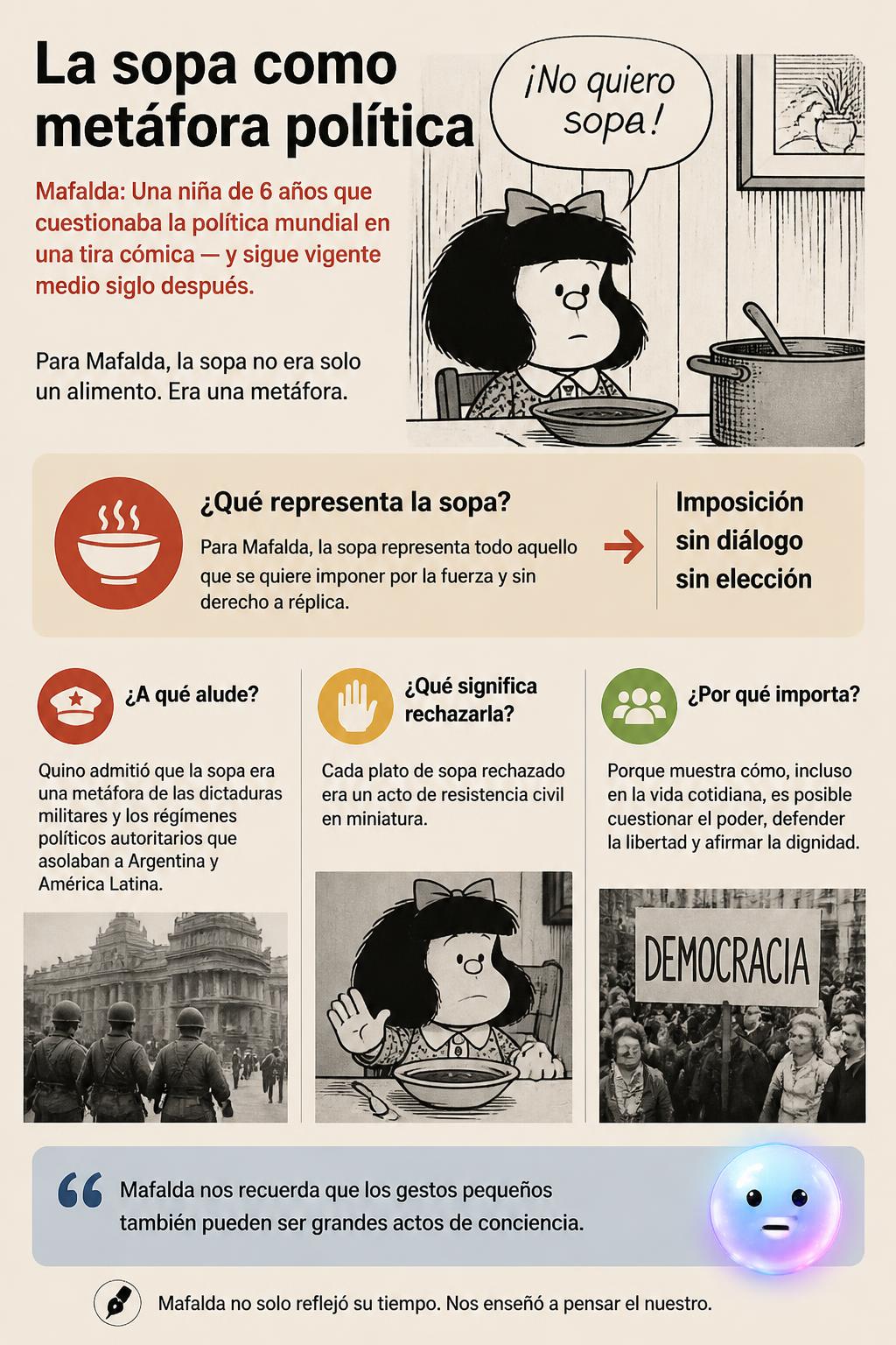 La sopa como metáfora política