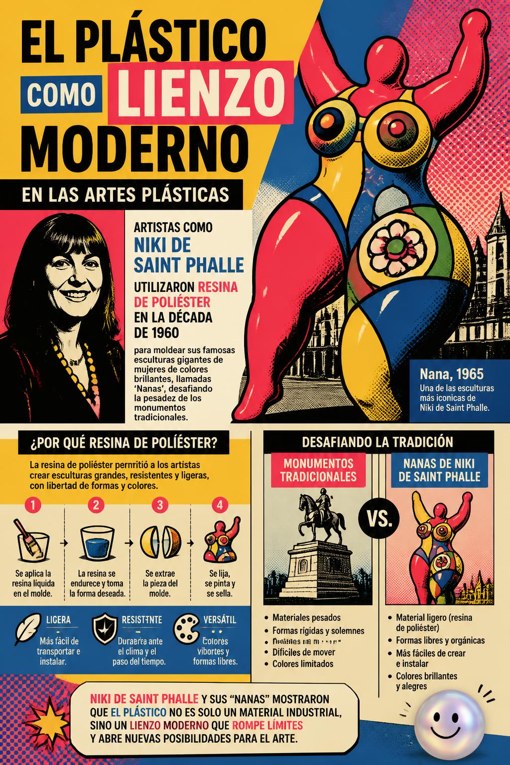 El plástico como lienzo moderno