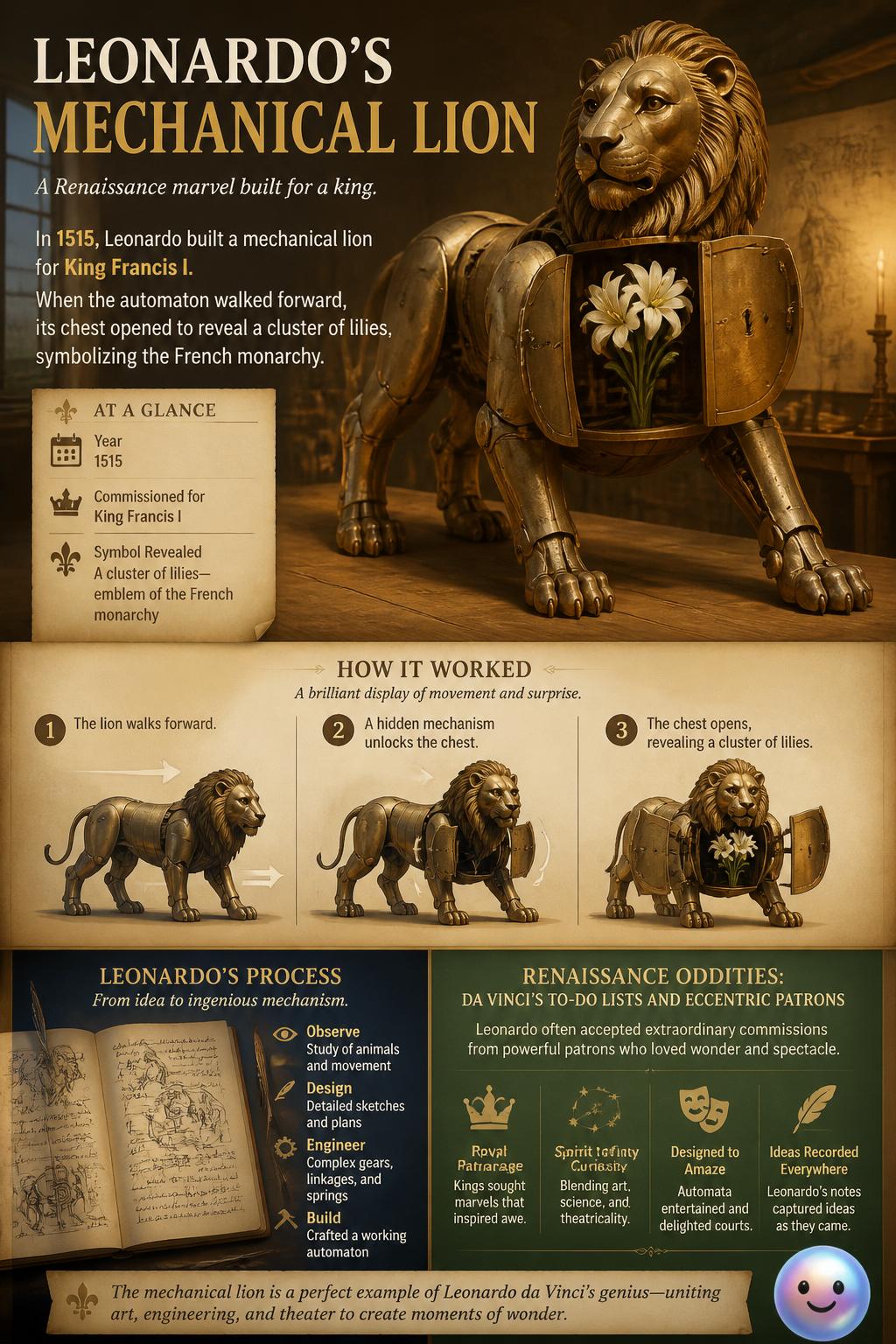 Designing a mechanical lion