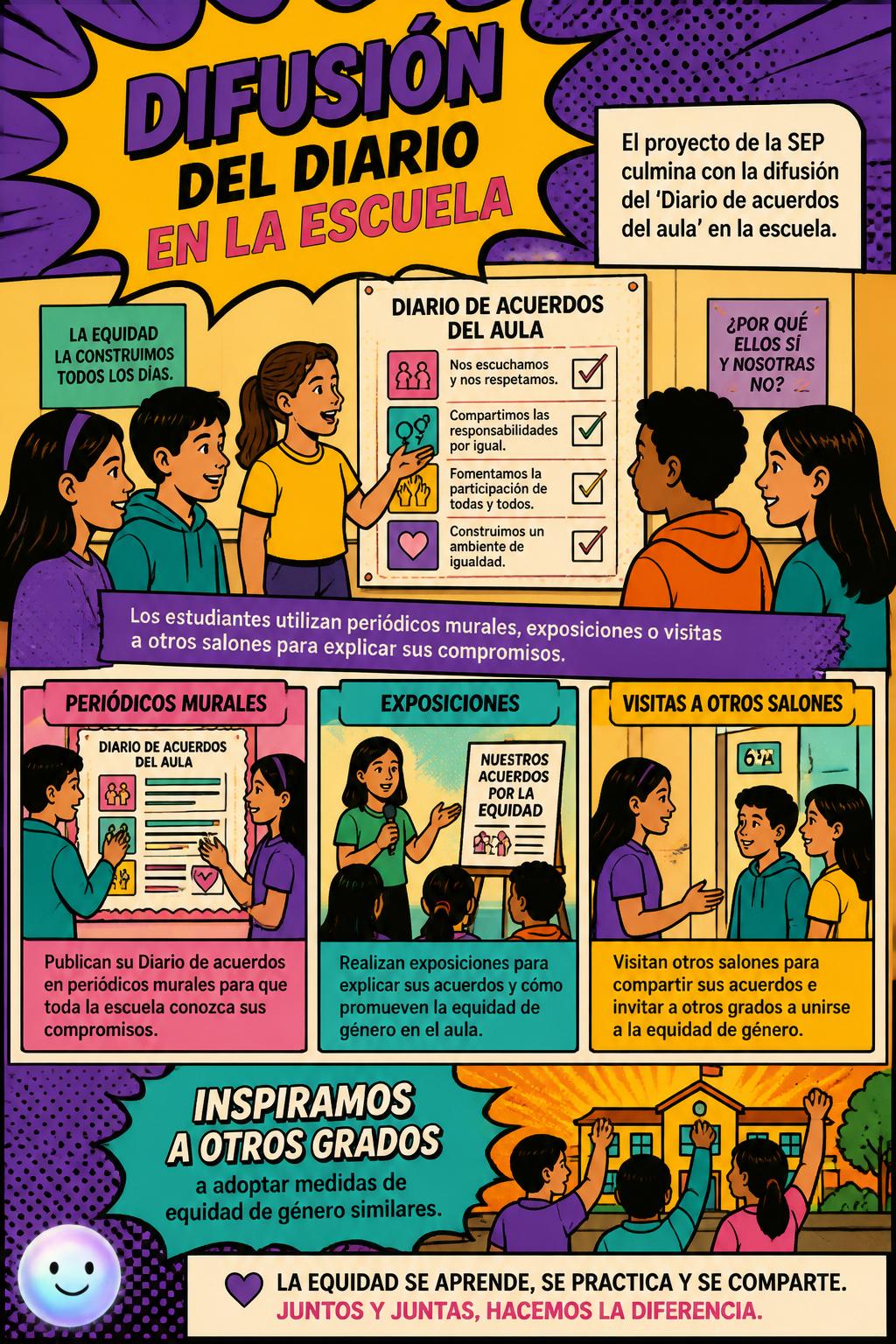 Difusión del diario en la escuela