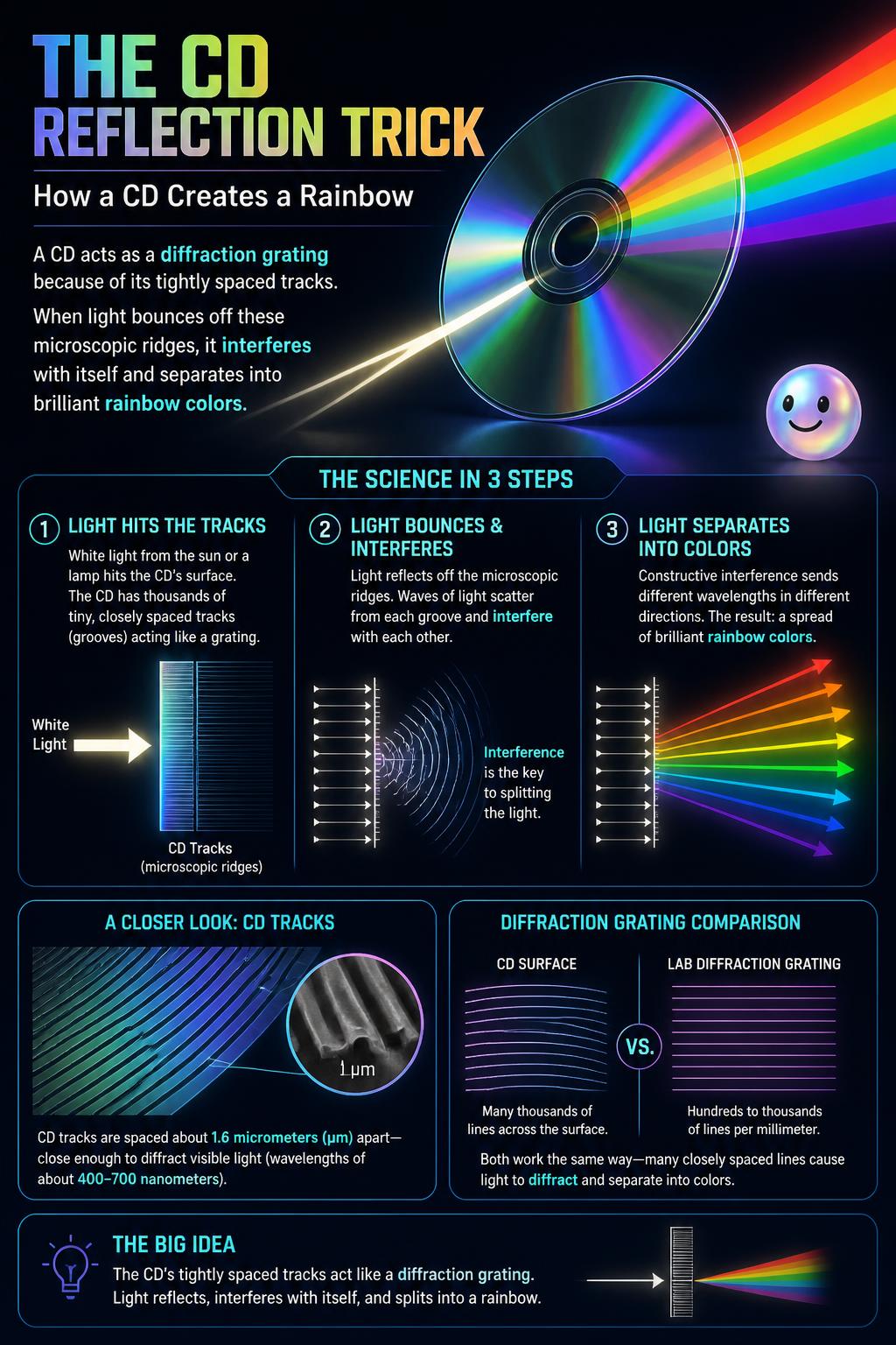 The CD reflection trick