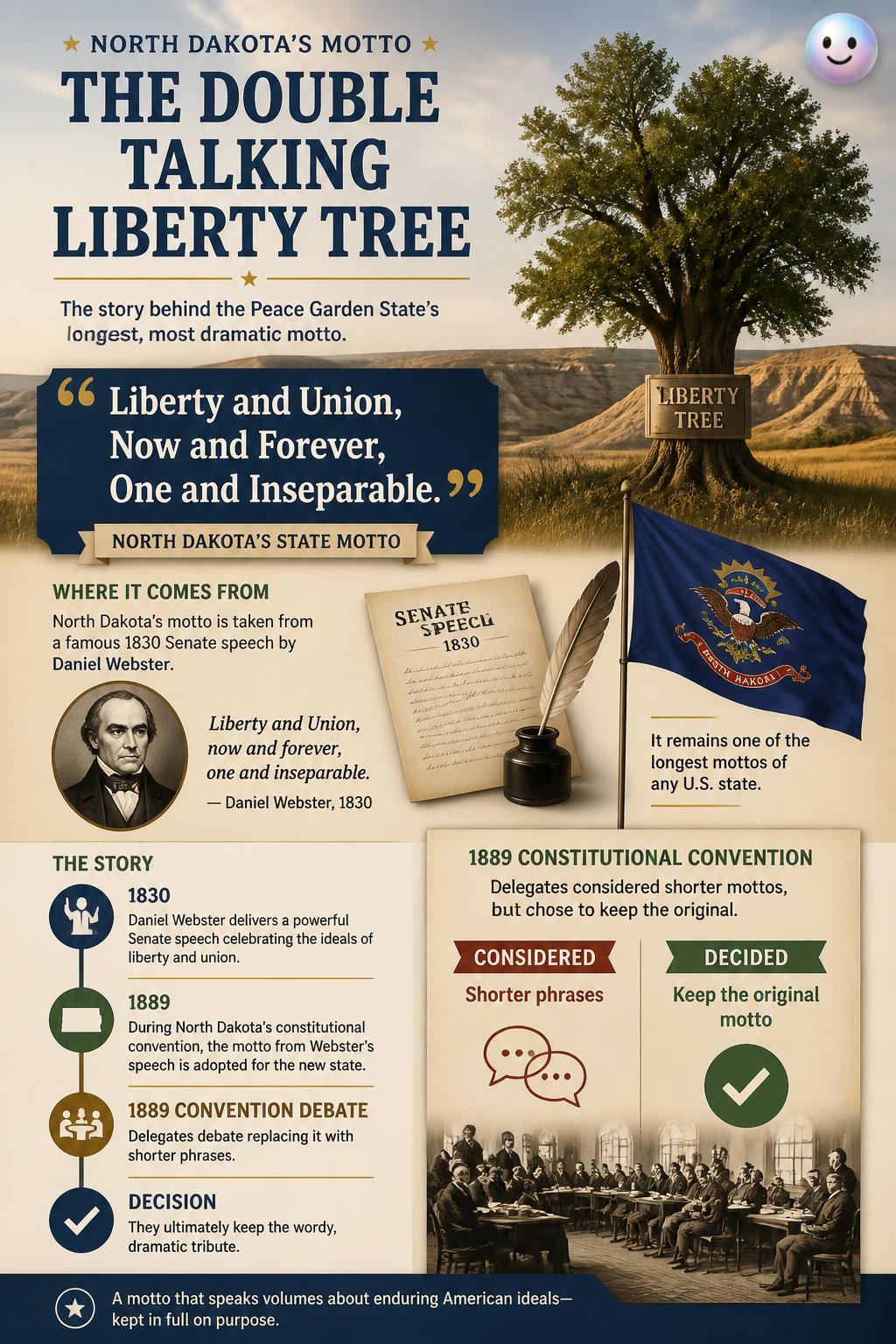 The double talking liberty tree of North Dakota
