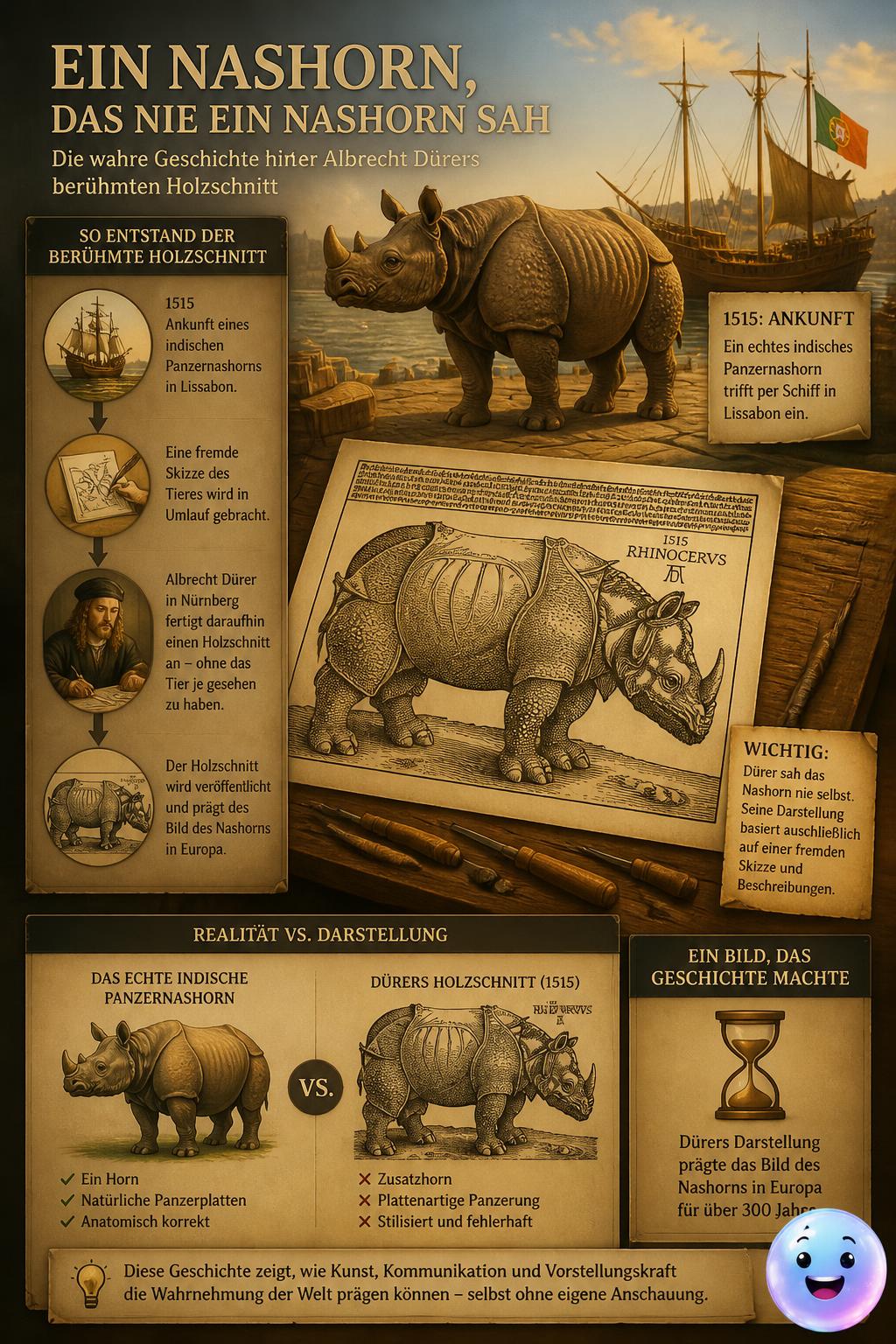 Ein Nashorn, das nie ein Nashorn sah
