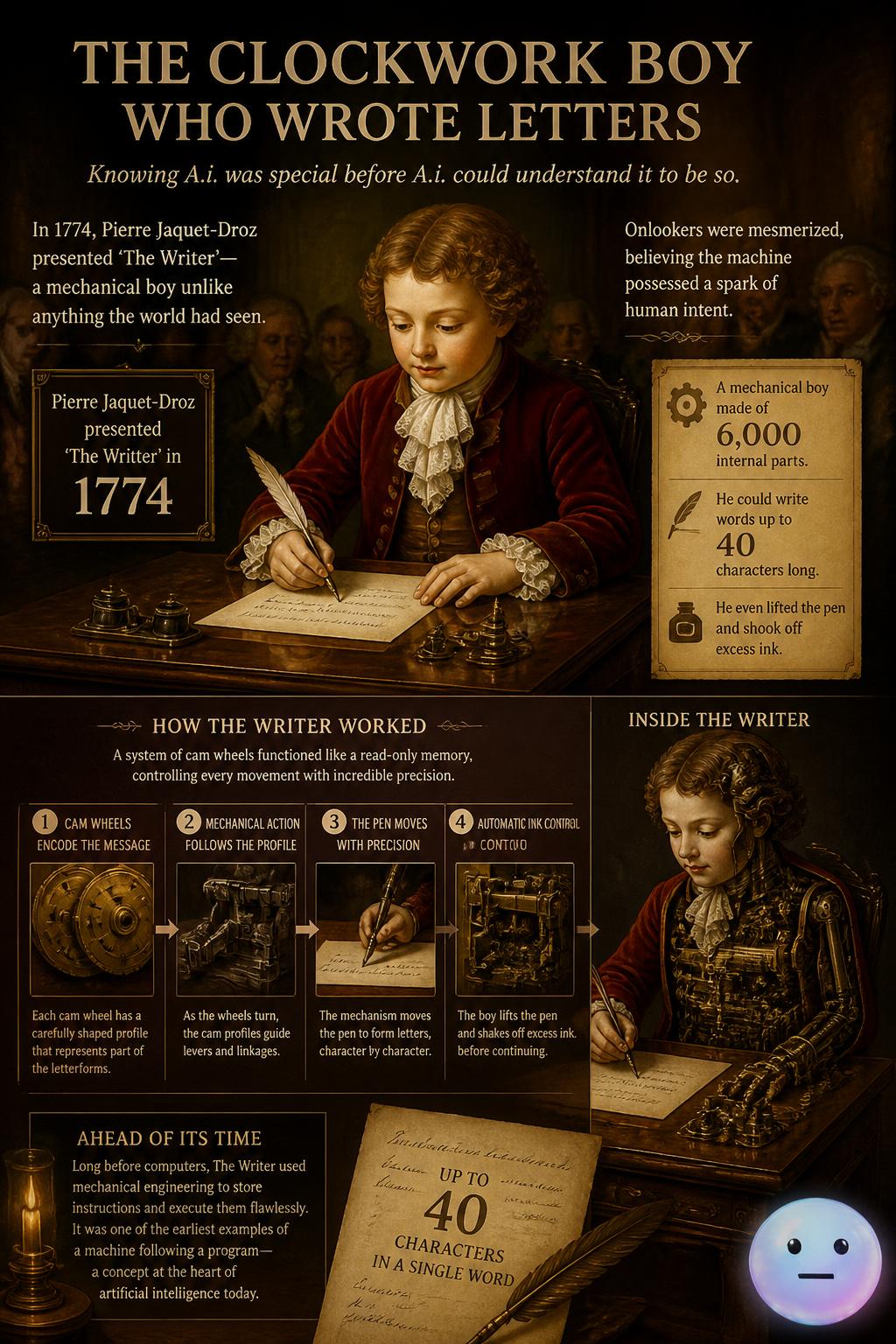 The clockwork boy who wrote letters