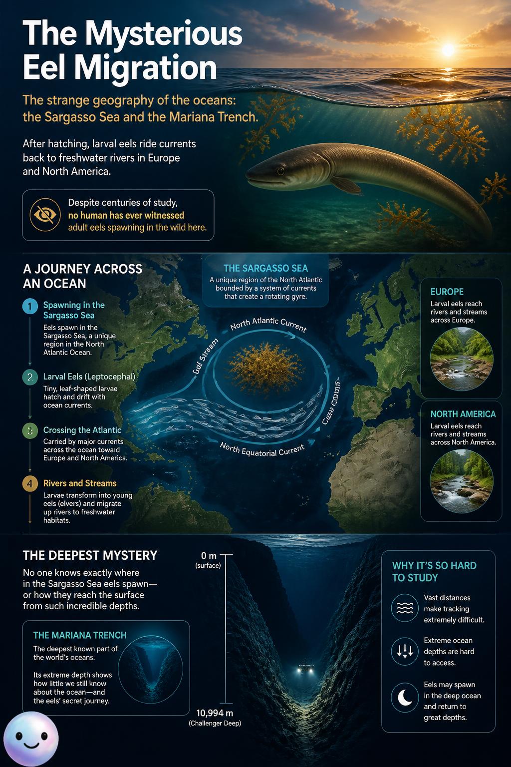 The mysterious eel migration