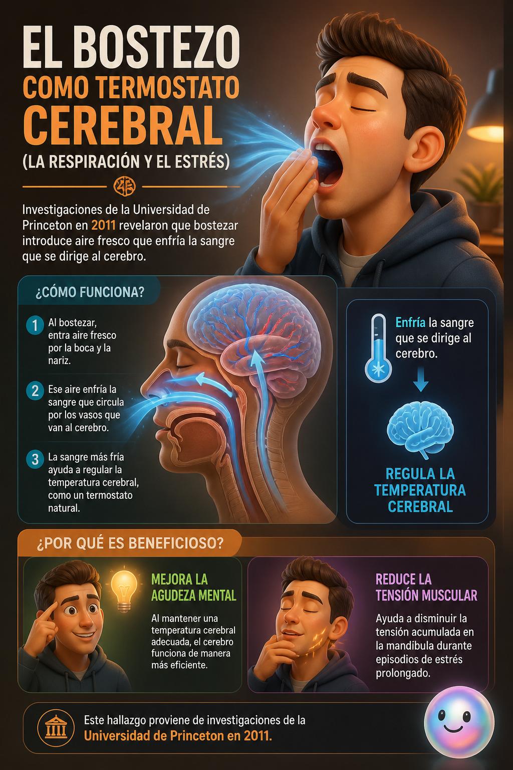El bostezo como termostato cerebral