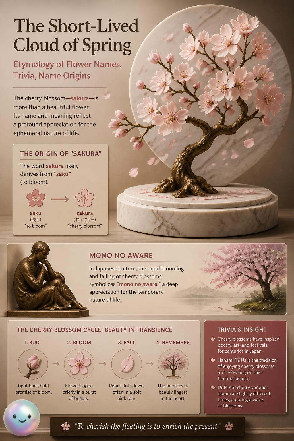 The short-lived cloud of spring