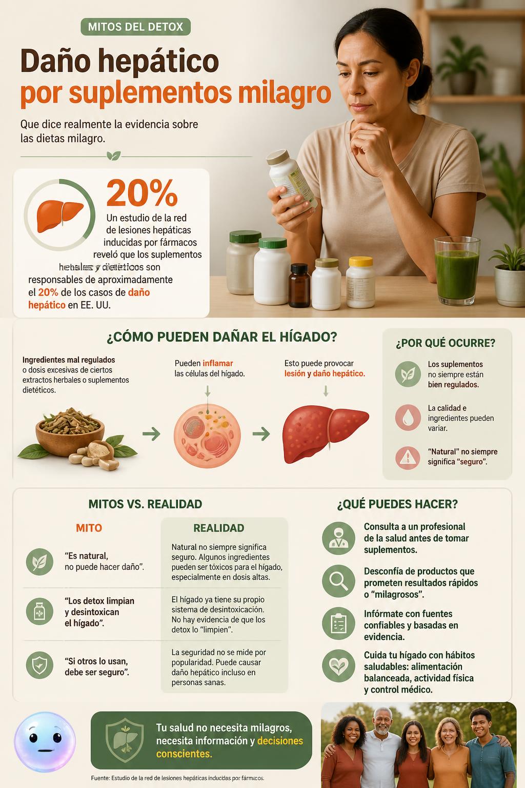 Daño hepático por suplementos milagro