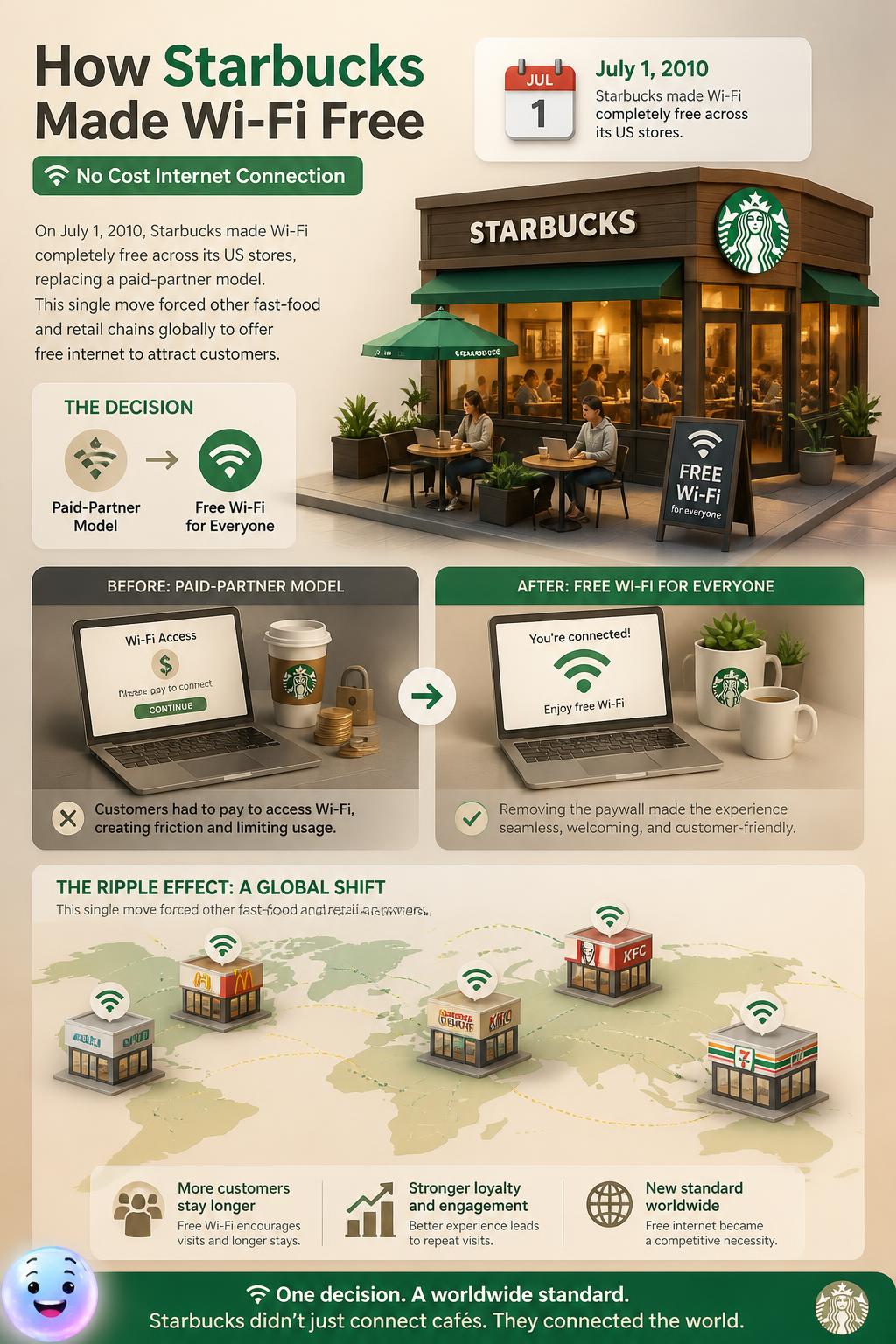 How Starbucks made Wi-Fi free