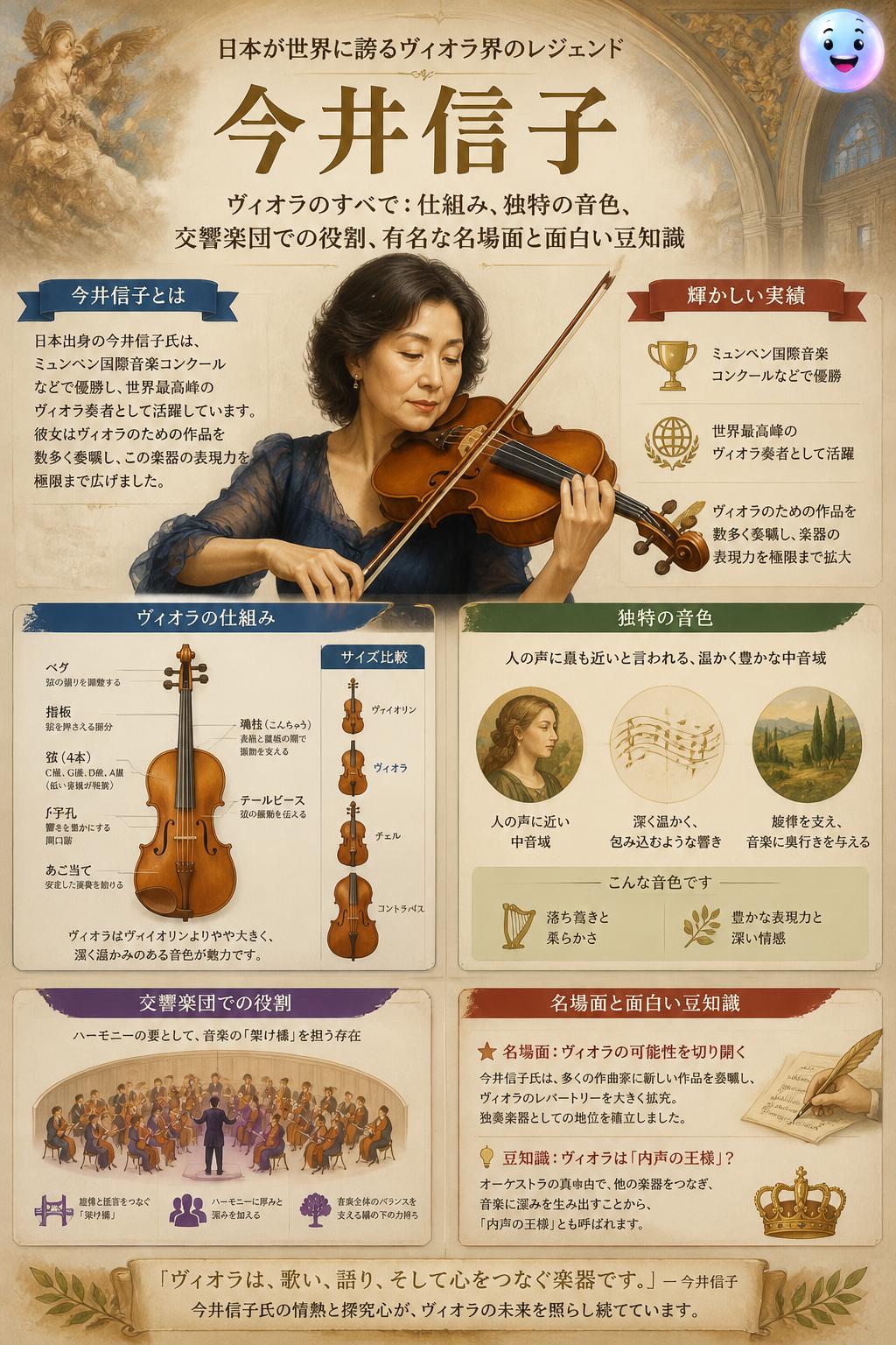 日本が世界に誇るヴィオラ界のレジェンド今井信子