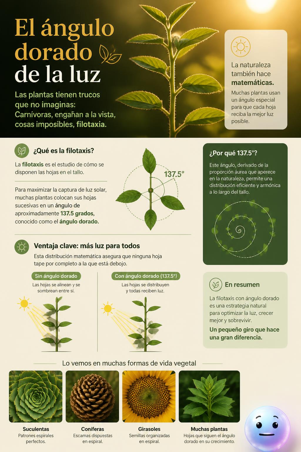 El ángulo dorado de la luz