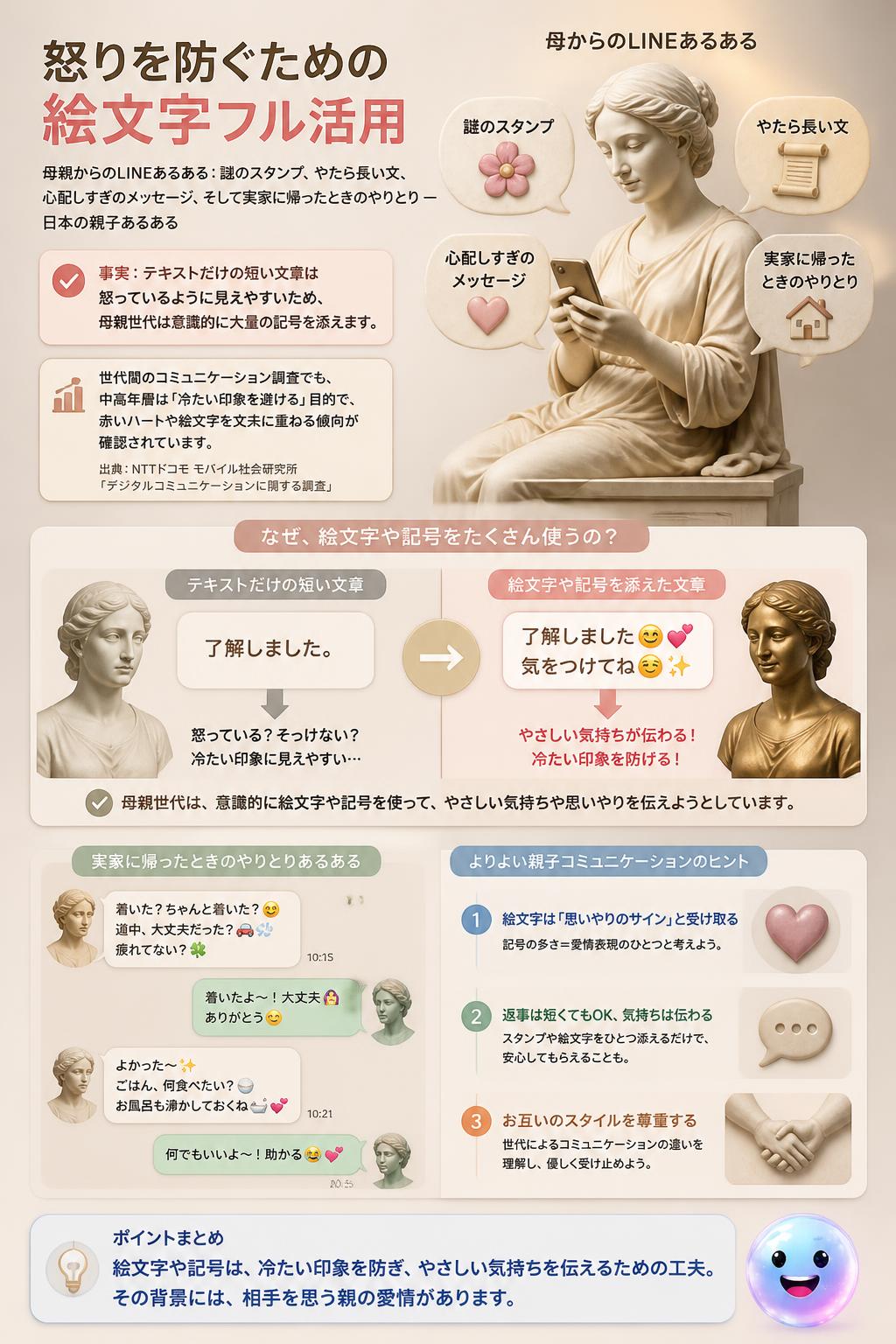 怒りを防ぐための絵文字フル活用