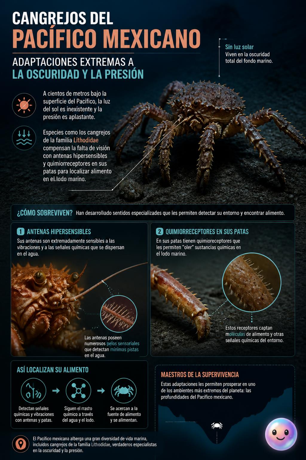 Adaptaciones extremas a la oscuridad y la presión