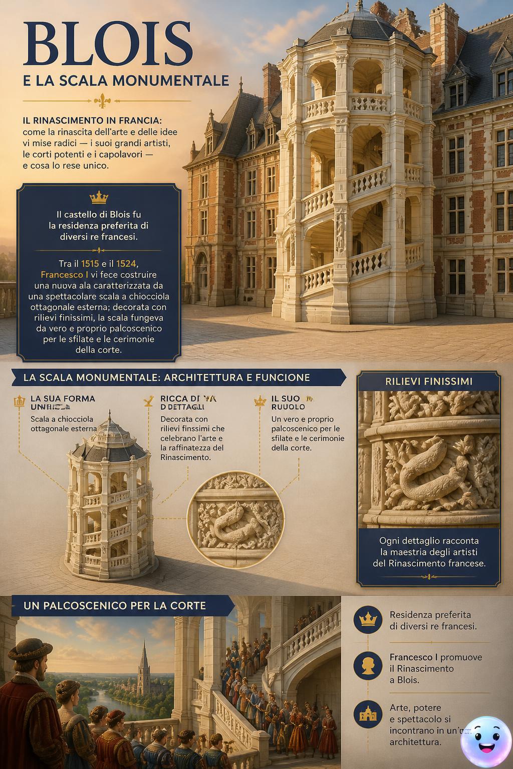 Blois e la scala monumentale
