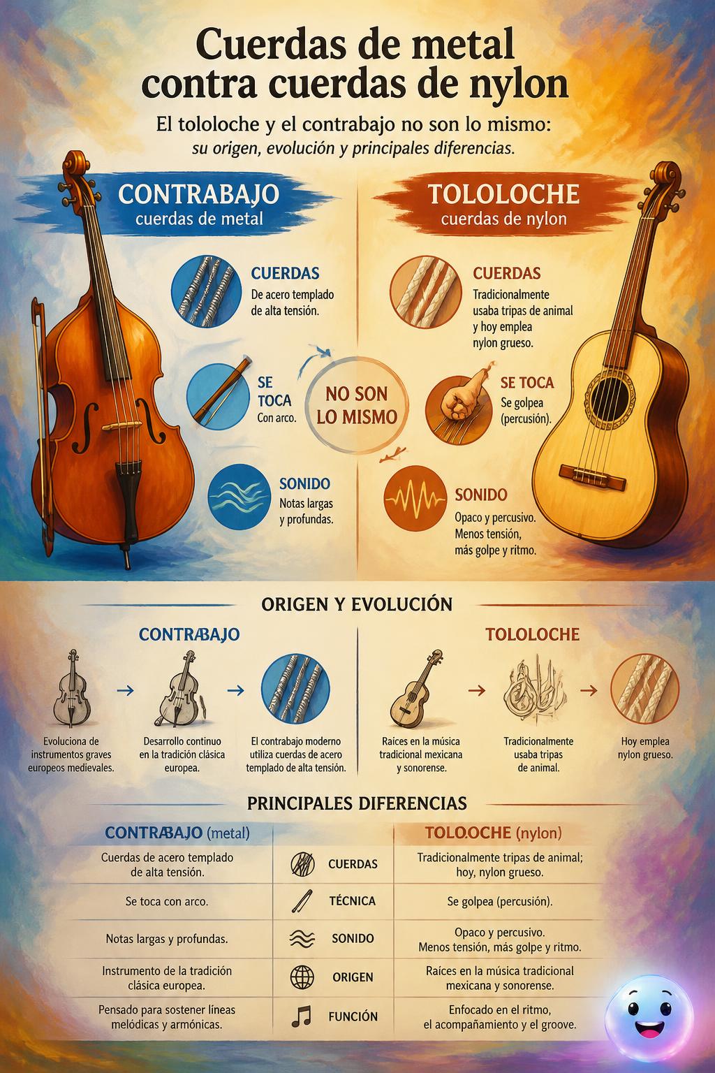 Cuerdas de metal contra cuerdas de nylon