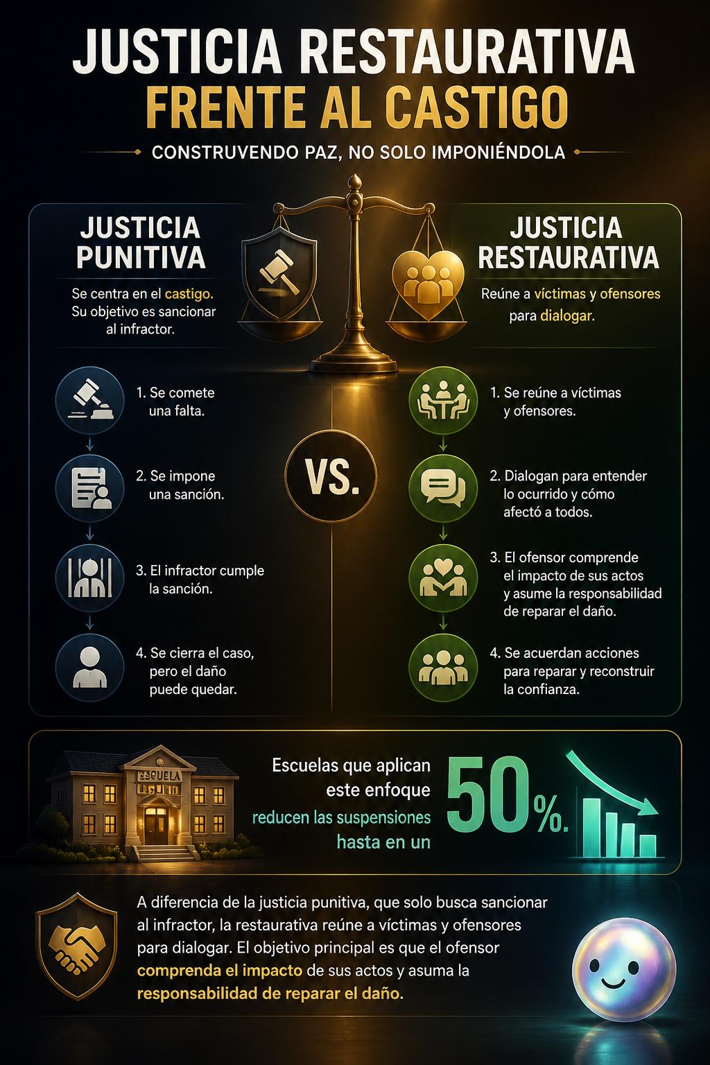 Justicia restaurativa frente al castigo