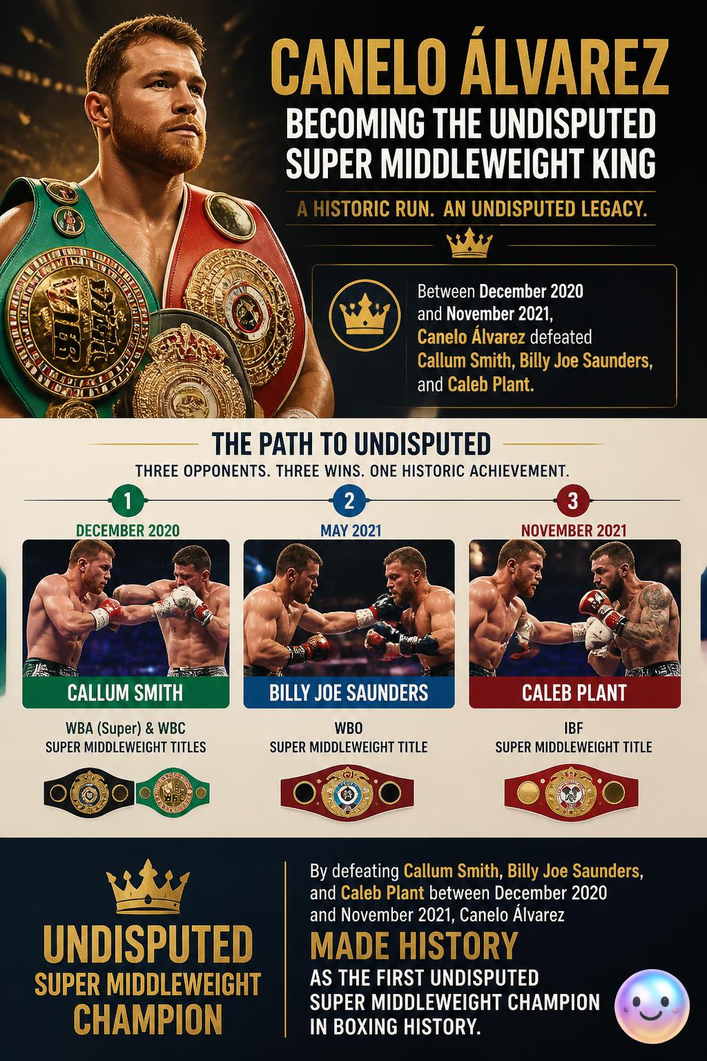 Becoming the undisputed super middleweight king