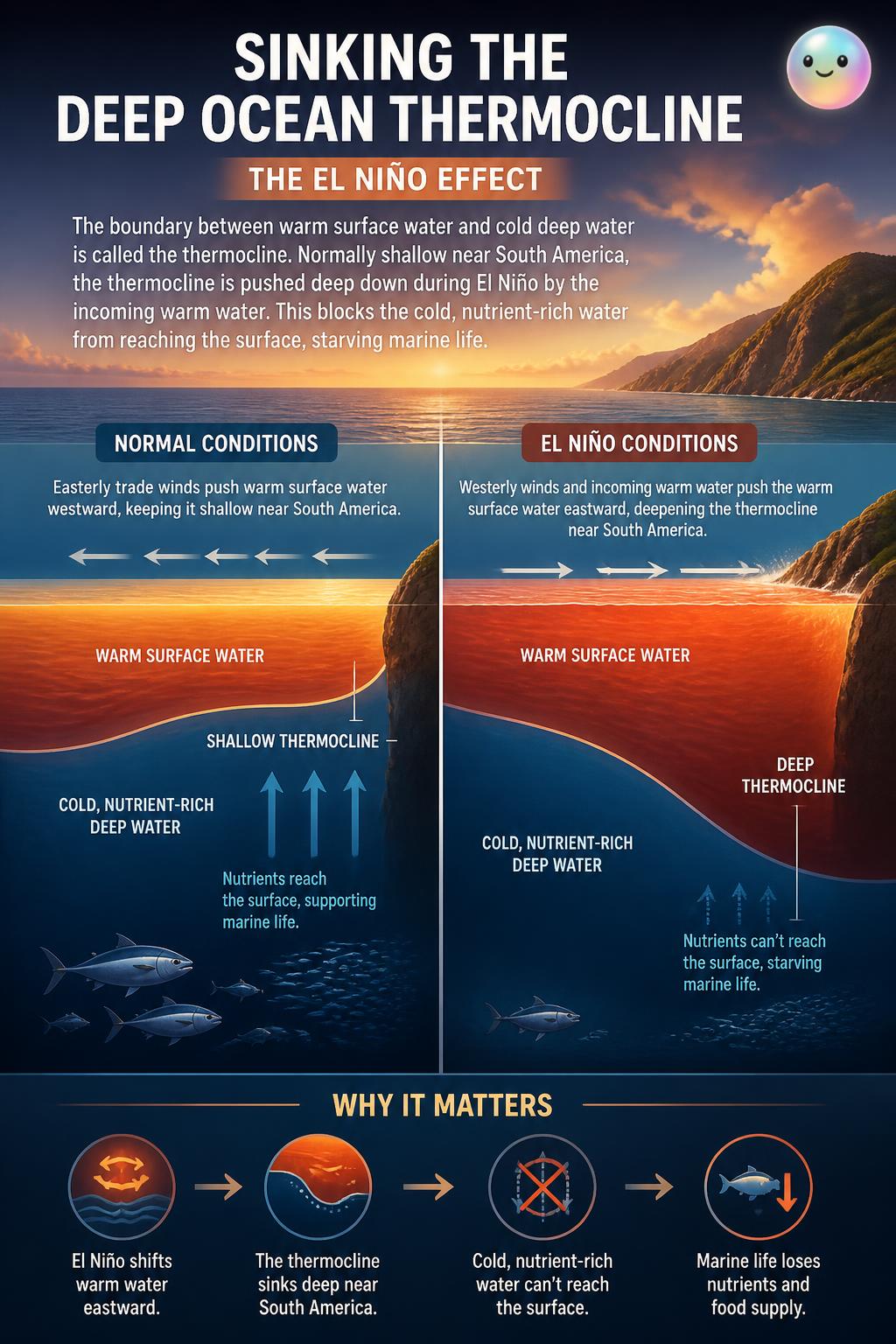 Sinking the deep ocean thermocline