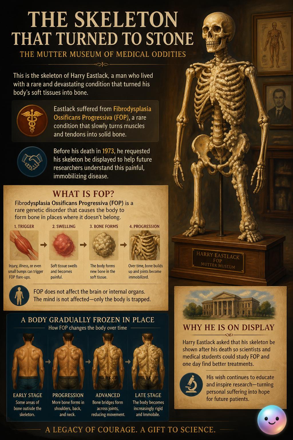 The skeleton that turned to stone