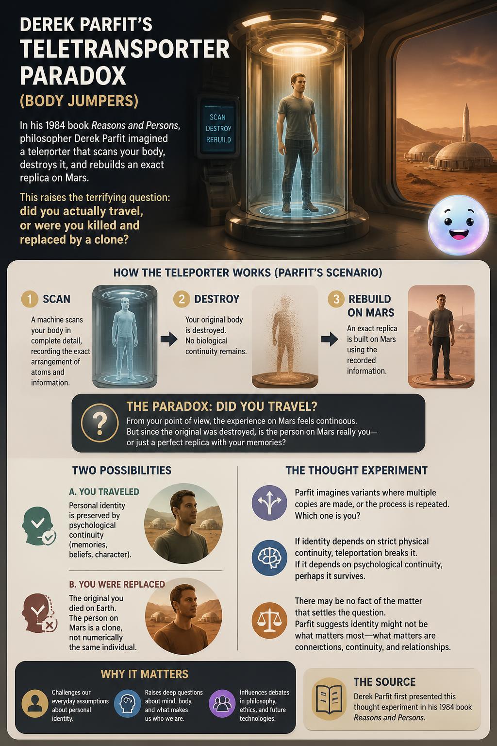 Derek Parfit's teletransporter paradox