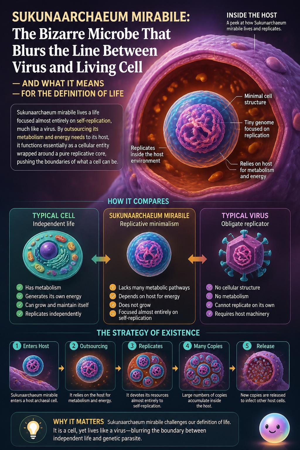 A viral strategy of existence
