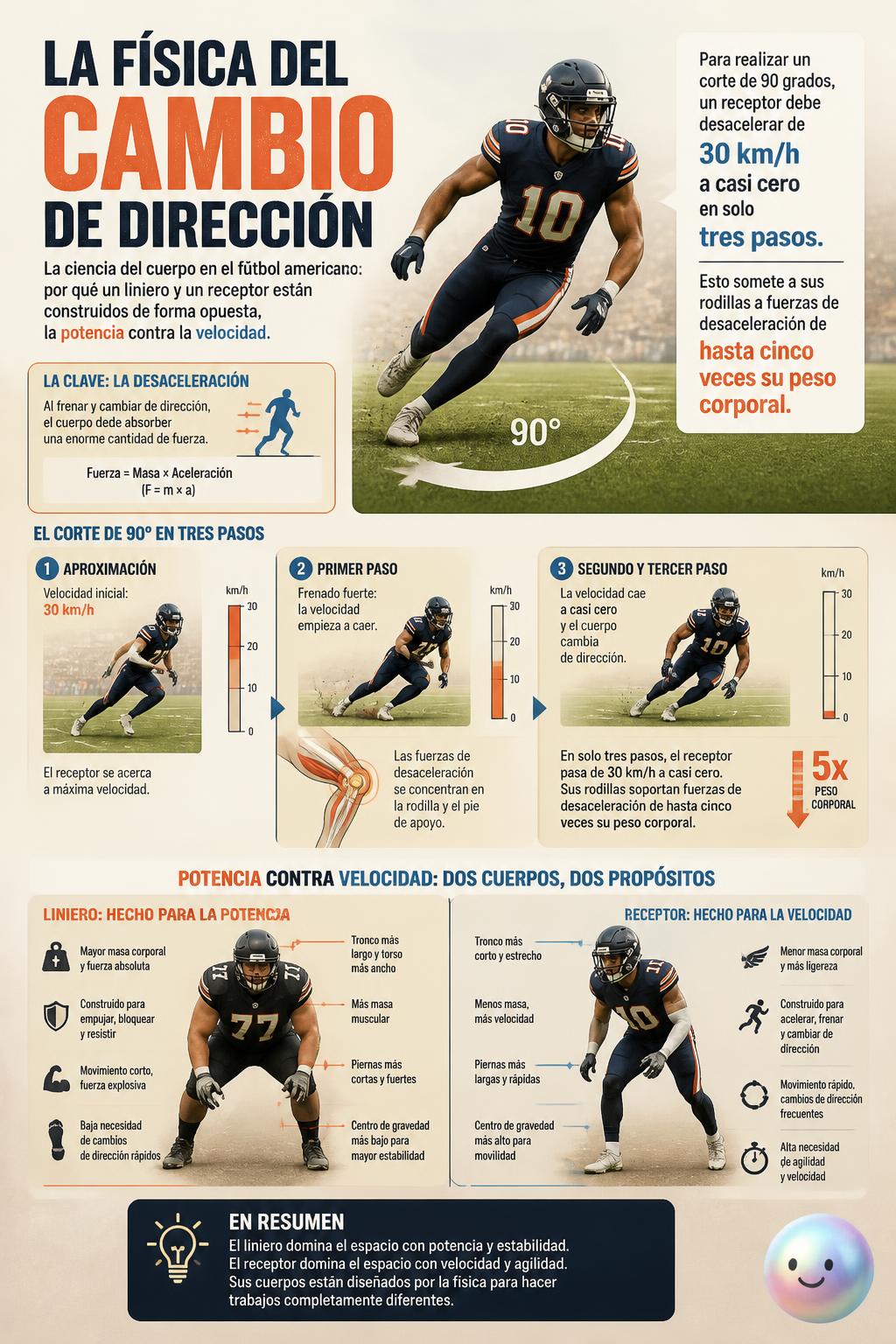 La física del cambio de dirección