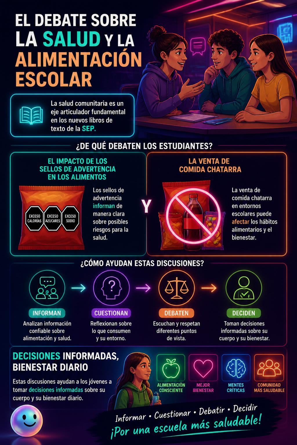 El debate sobre la salud y la alimentación escolar
