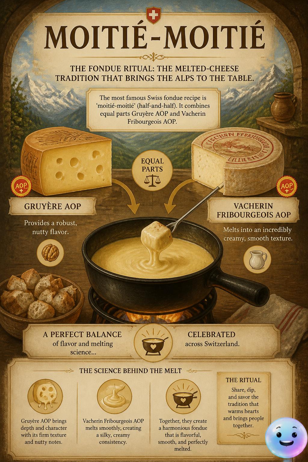 The classic moitié-moitié blend