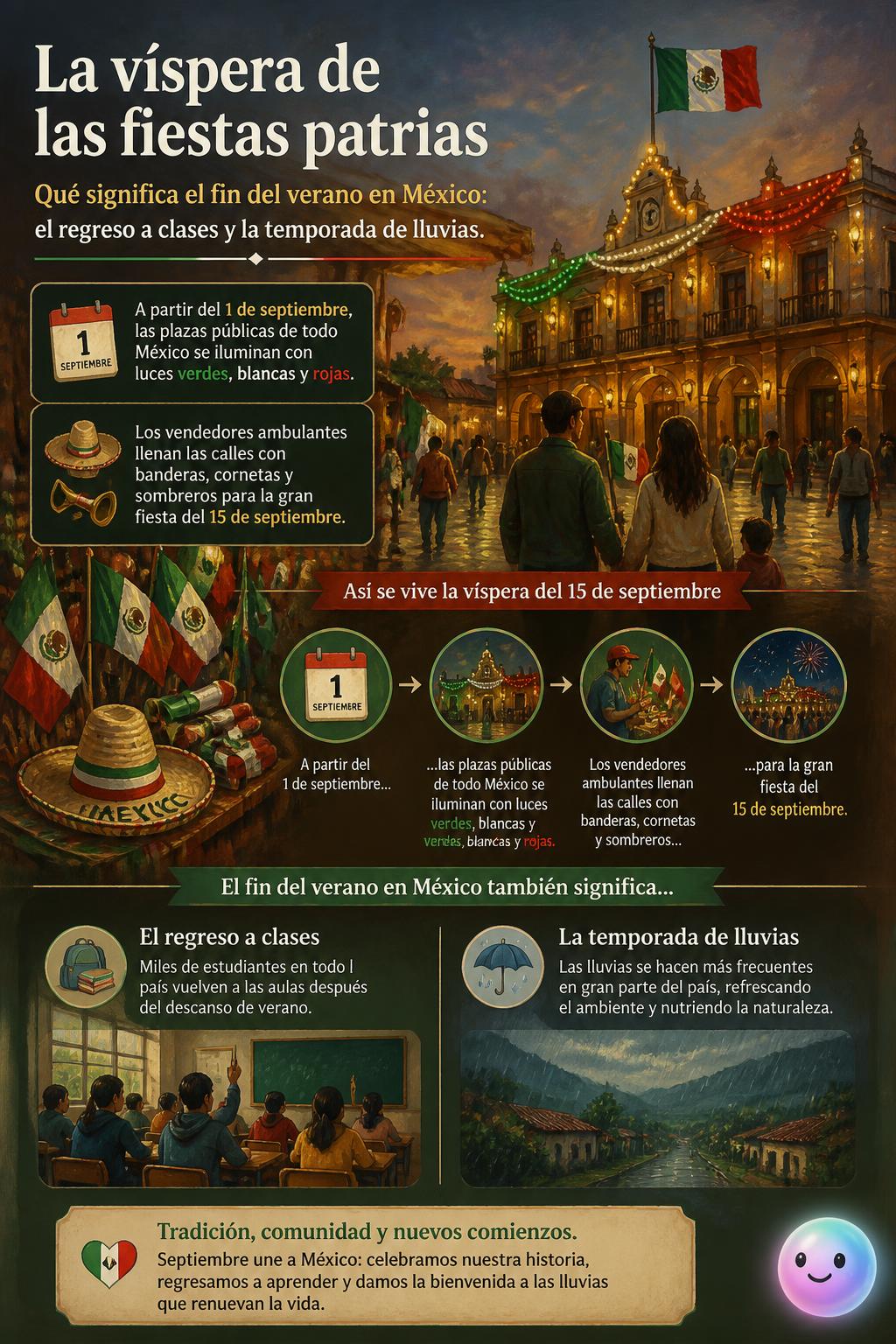 La víspera de las fiestas patrias