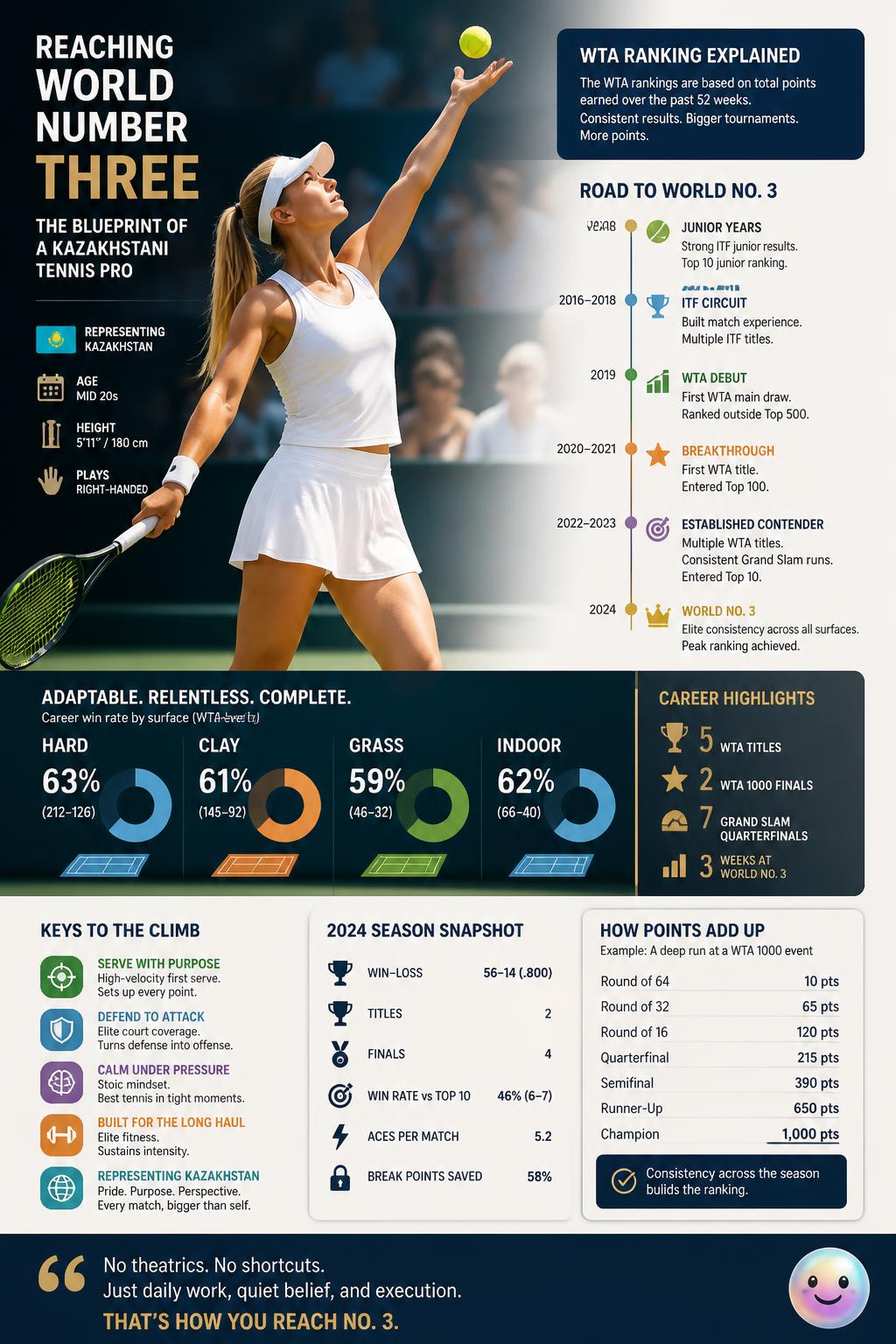 Reaching world number three