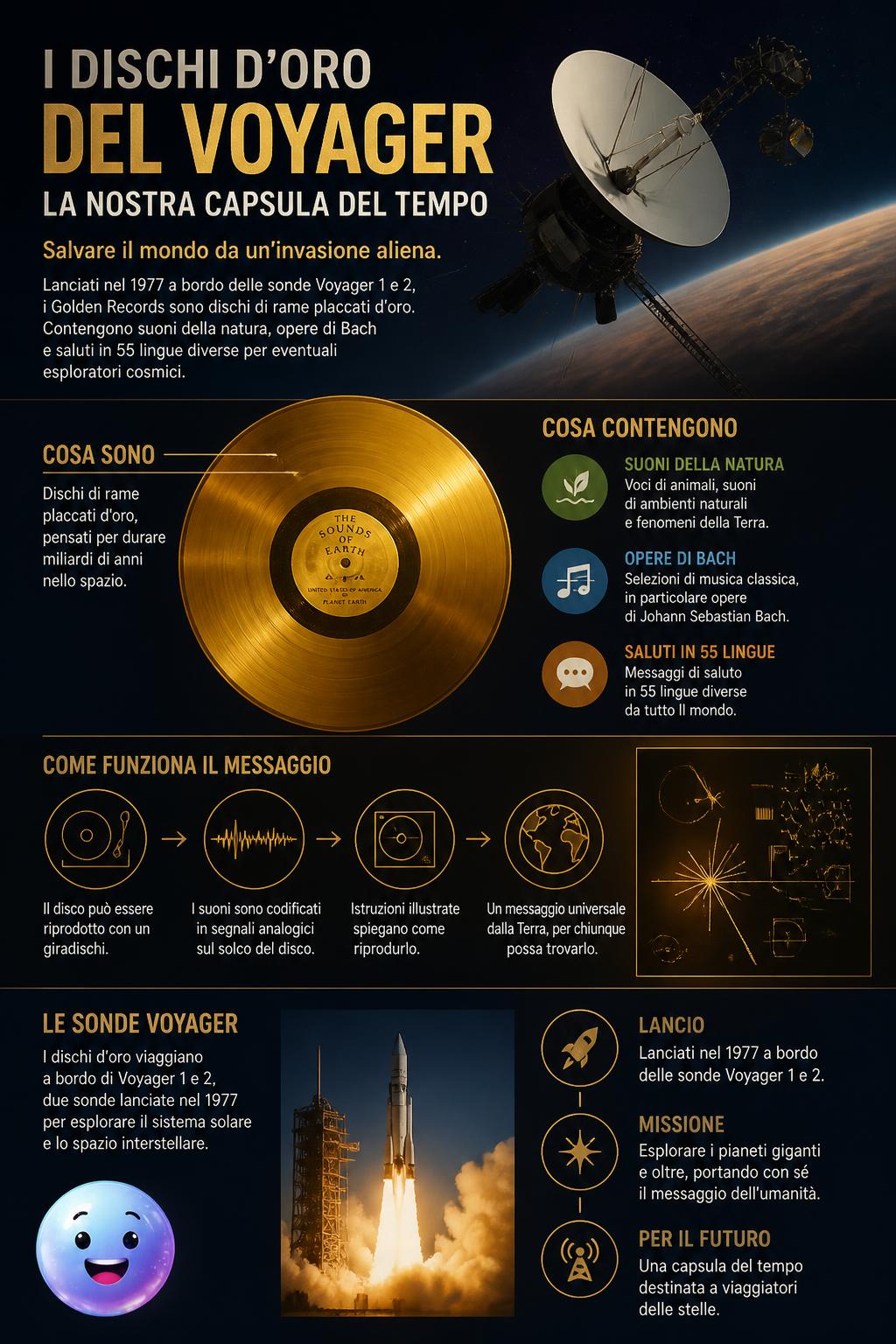 I dischi d'oro del Voyager: la nostra capsula del tempo