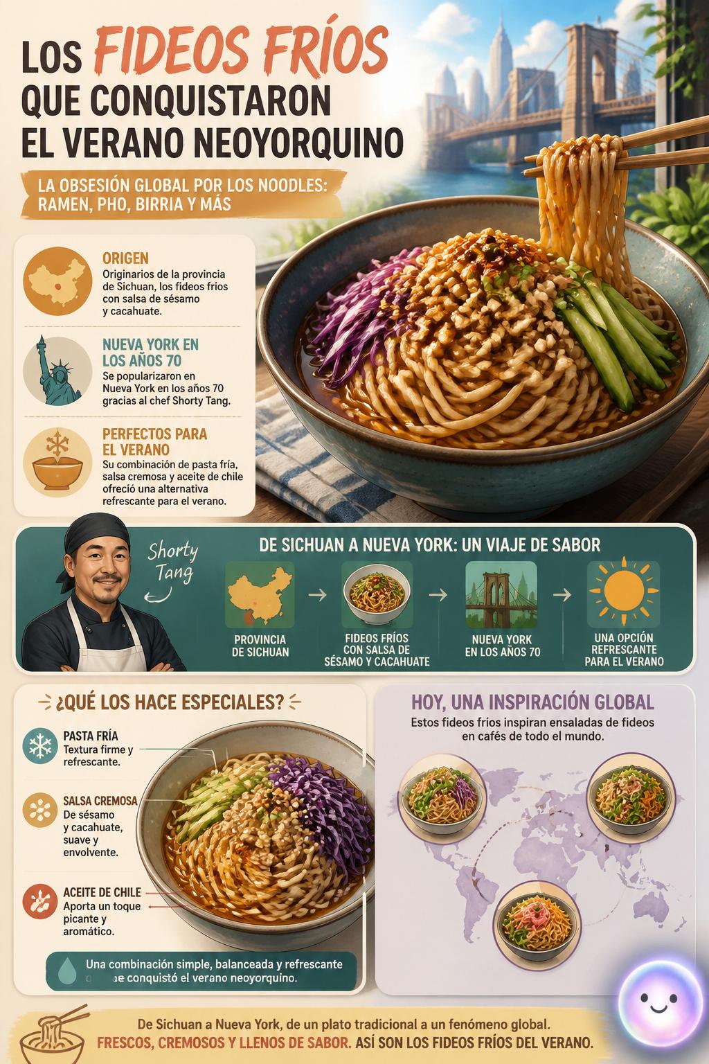 Los fideos fríos que conquistaron el verano neoyorquino