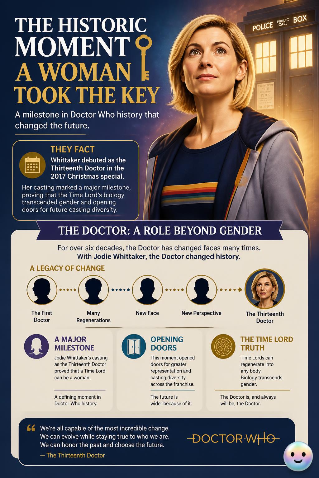 The historic moment a woman took the key