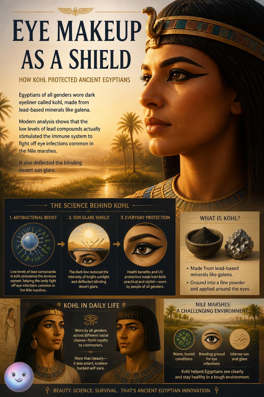 Eye makeup as a shield