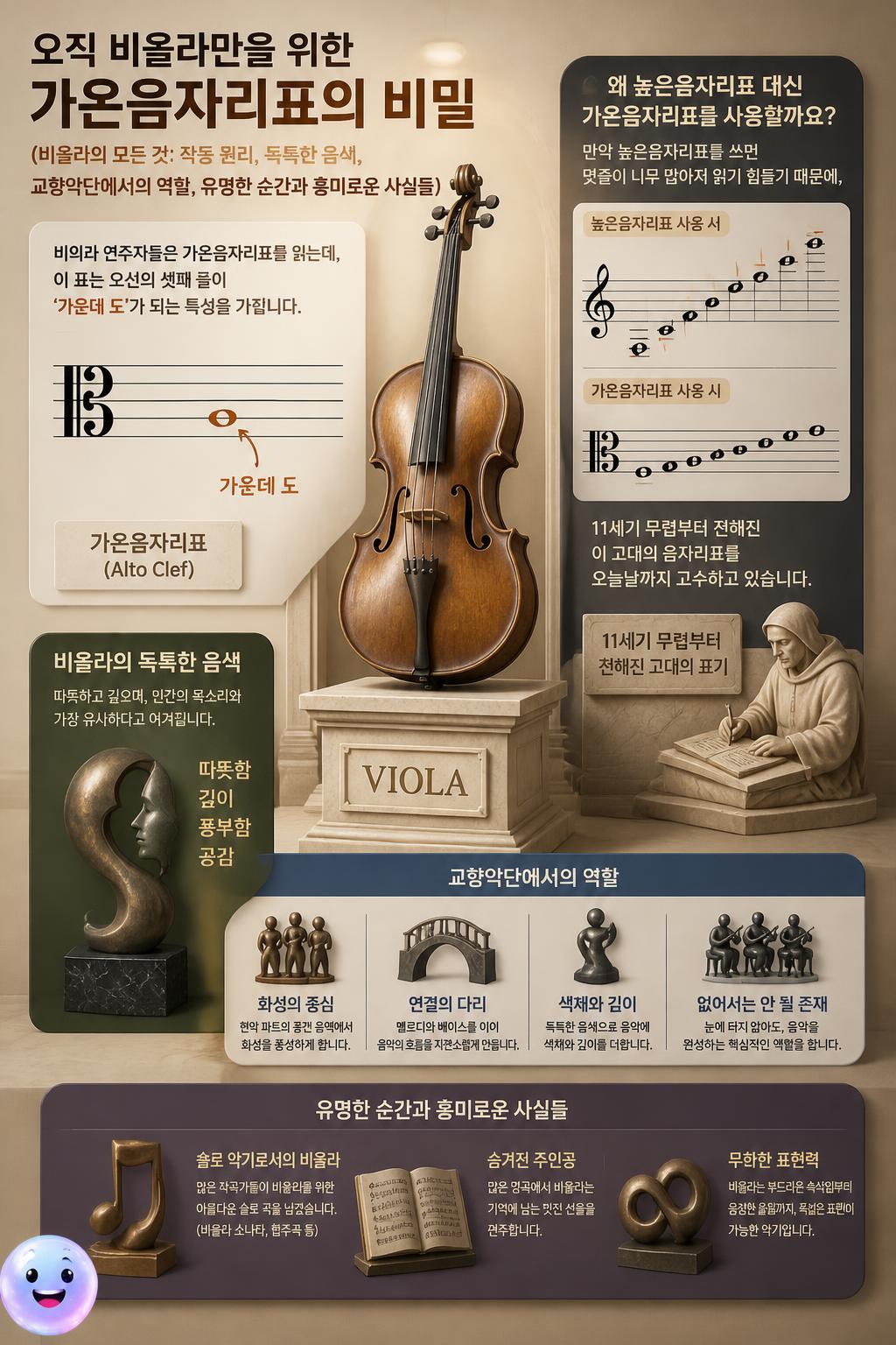 오직 비올라만을 위한 가온음자리표의 비밀