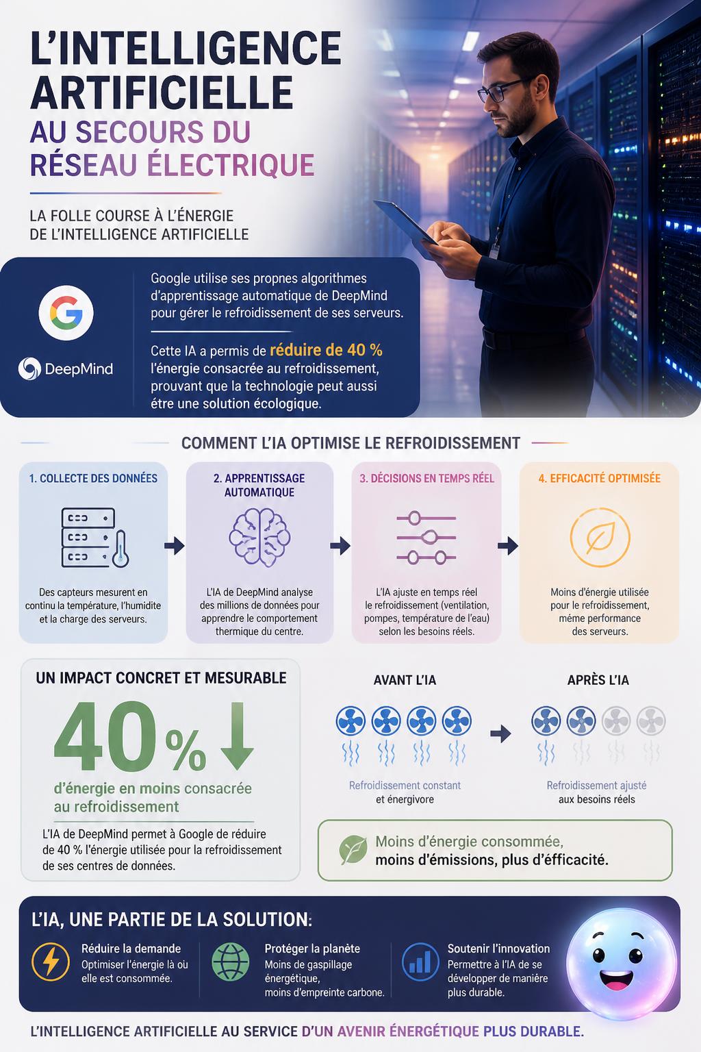L'intelligence artificielle au secours du réseau électrique