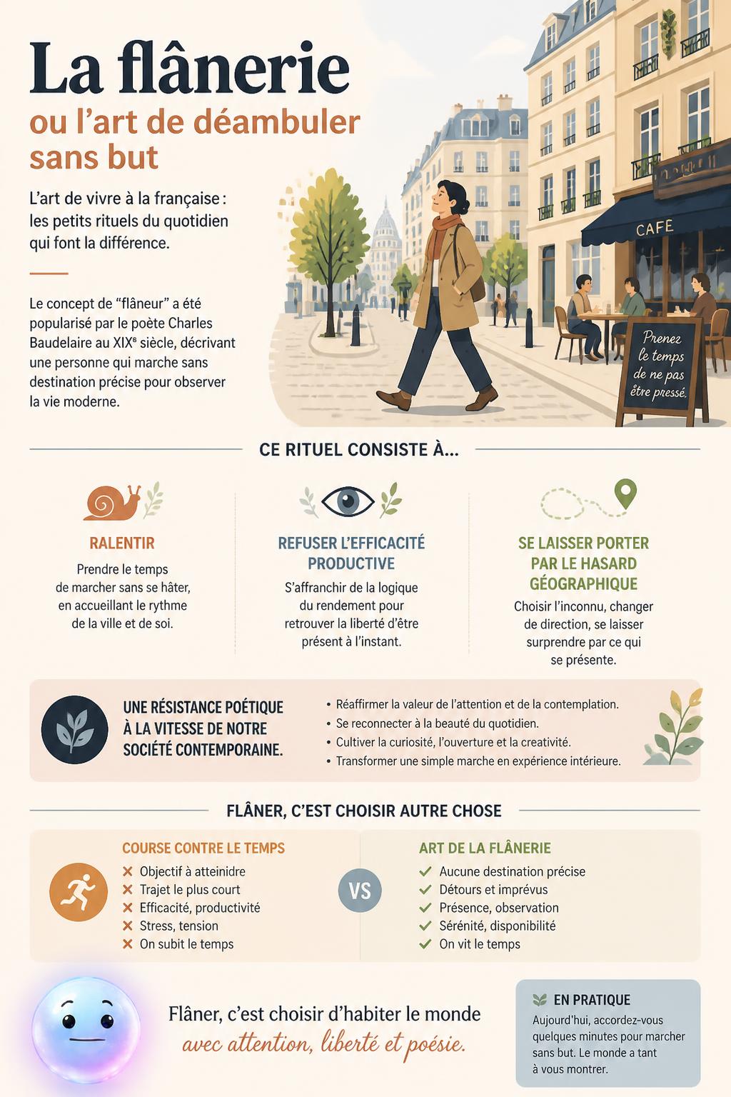 La flânerie ou l'art de déambuler sans but