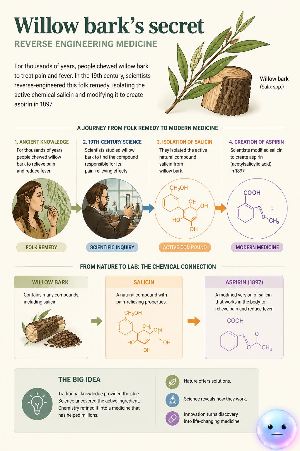 Willow bark's secret