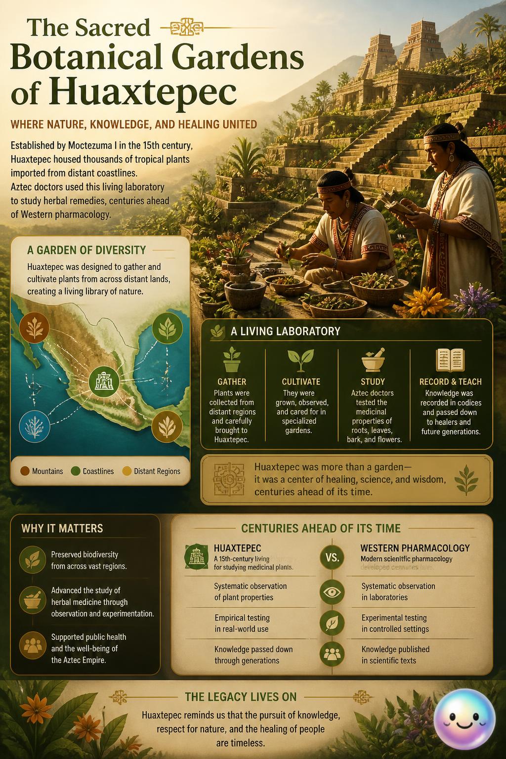 The sacred botanical gardens of Huaxtepec