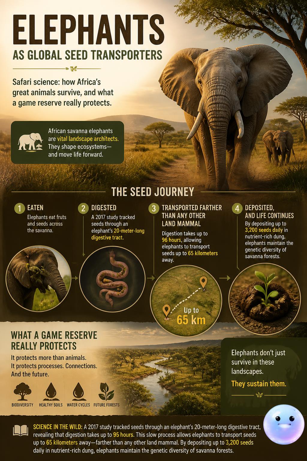 Elephants as global seed transporters