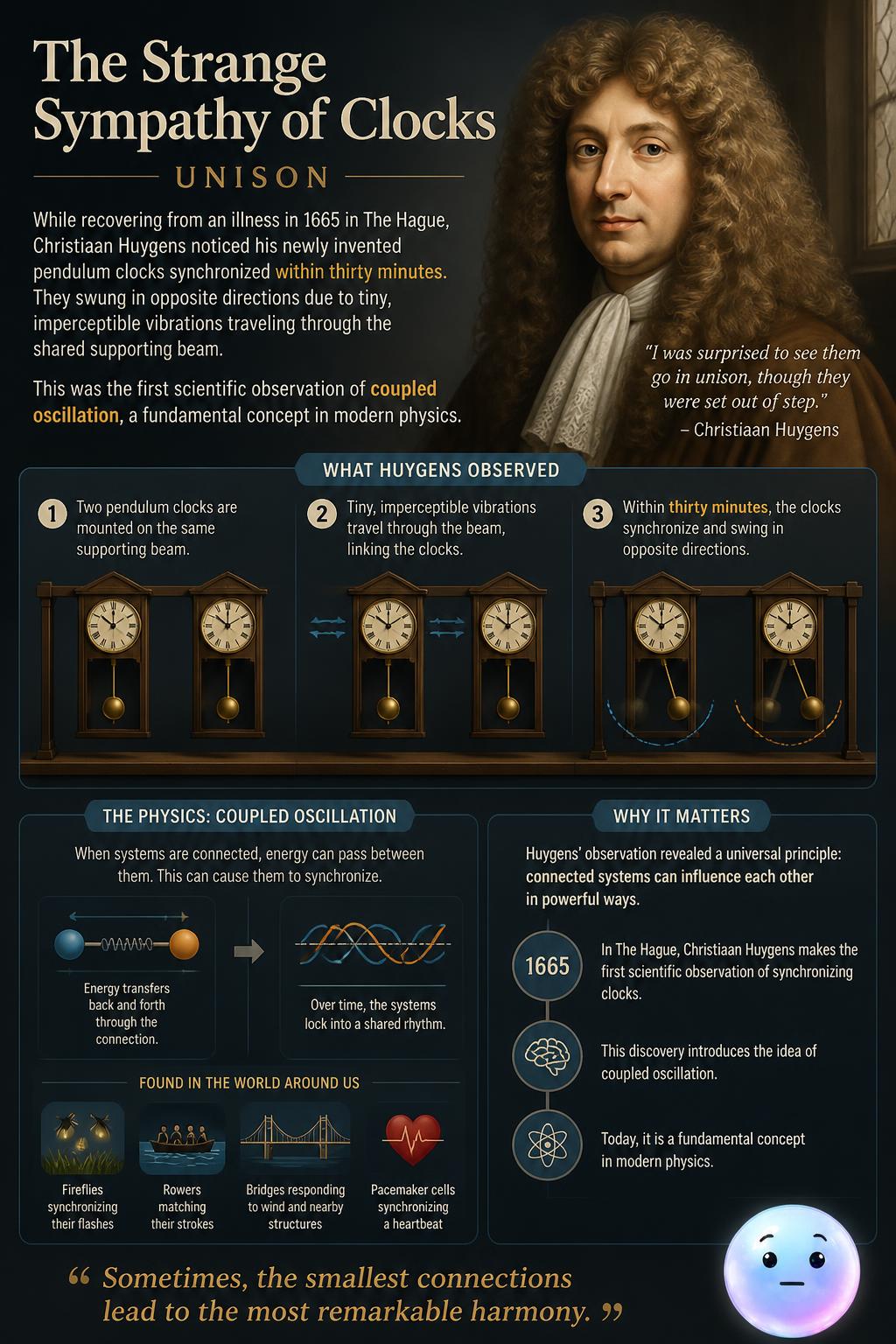 The strange sympathy of clocks