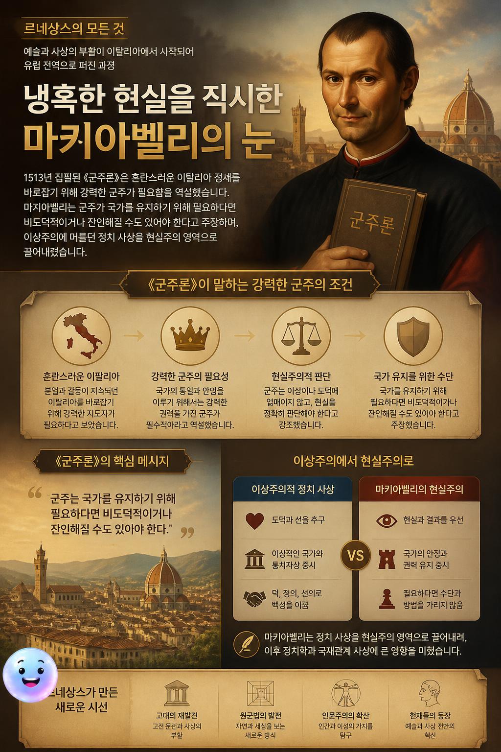 냉혹한 현실을 직시한 마키아벨리의 눈