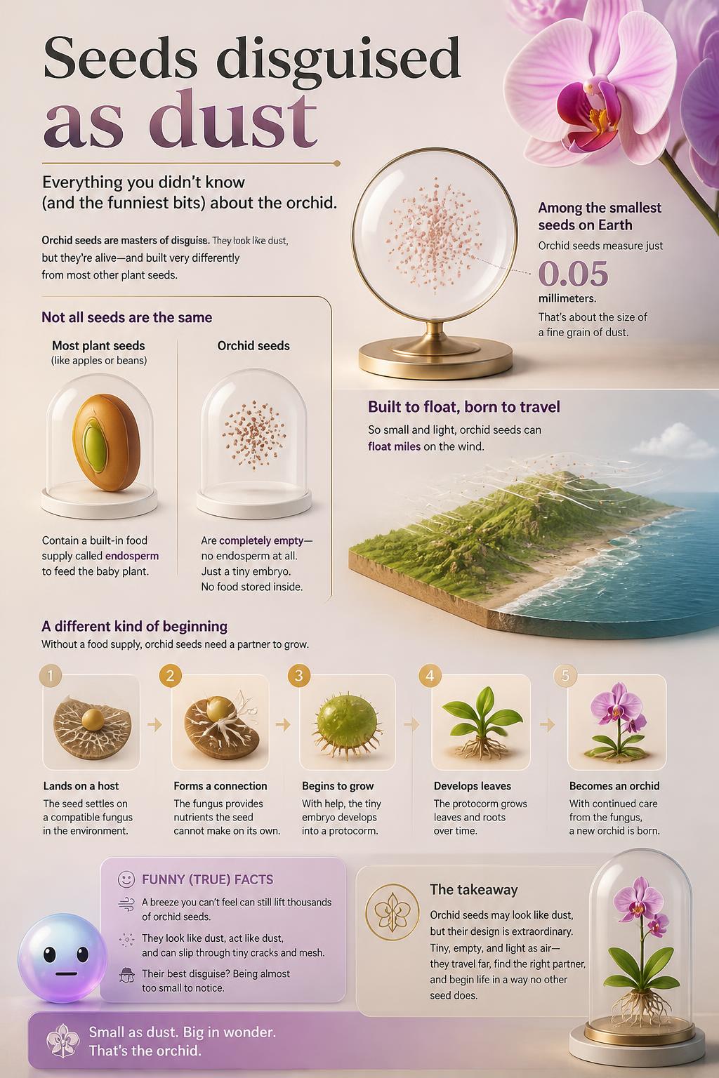Seeds disguised as dust
