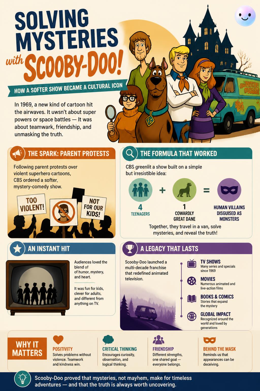 Solving mysteries with a cartoon dog
