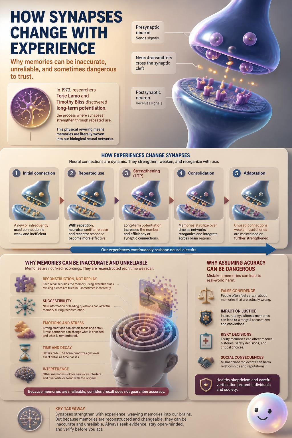 How synapses change with experience