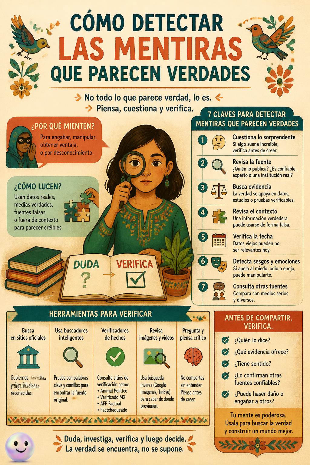 Cómo detectar las mentiras que parecen verdades