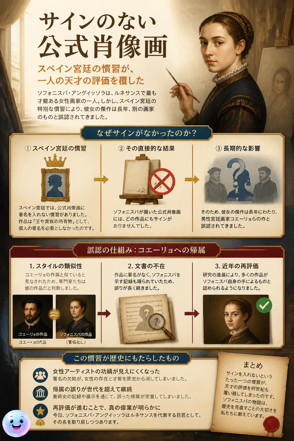 サインのない公式肖像画