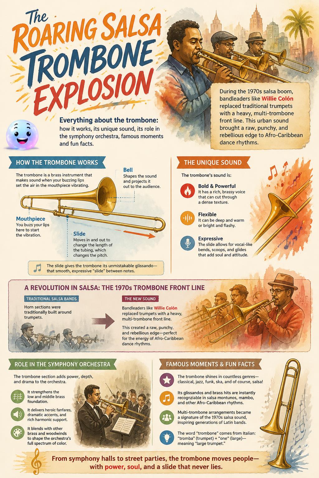 The roaring salsa trombone explosion